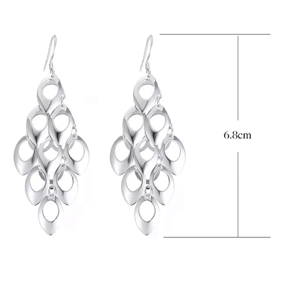 Sterling Silver 925 Drop Earrings - Picture 4 of 4